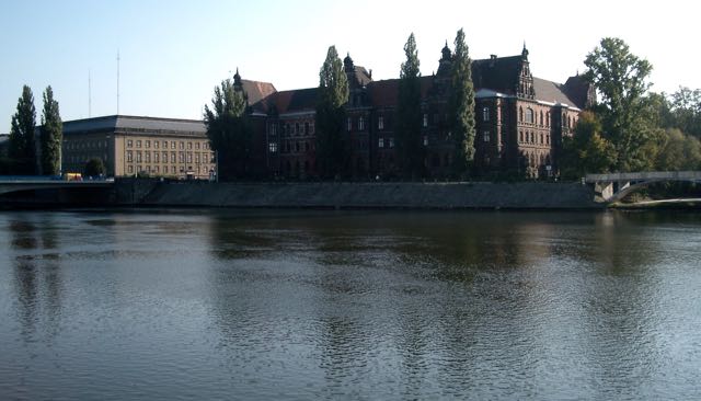 Il fiume Oder a Wroclaw