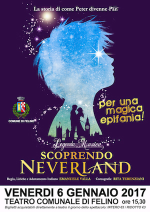 Scoprendo-Neverland peter pan teatro felino