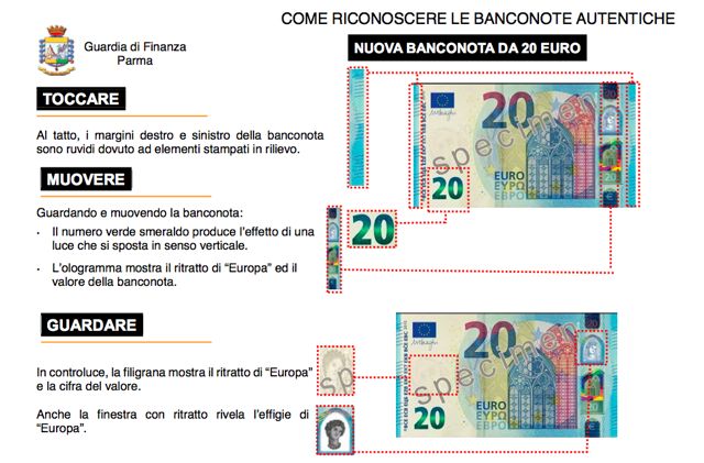 banconota contraffata gdf