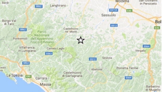 Forte scossa di terremoto in provincia di Reggio Emilia