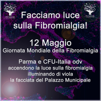 Il 12 maggio il Municipio si illumina di viola per la Giornata Mondiale della Fibromialgia