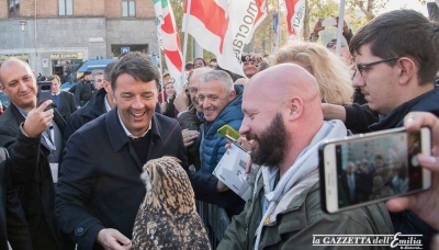 Matteo Renzi di passaggio a Parma