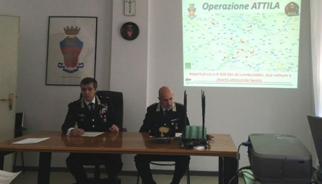 Parma, Operazione &quot;Attila&quot;: 5 arresti per furti di gasolio