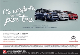 Citroën - Porte Aperte: &quot;c’è una offerta che vale per tre&quot; - Parma