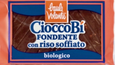 NaturaSì richiama Cioccobì fondente Baule Volante per frammenti di plastica.