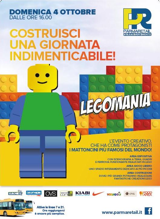 Legomania a Parma Retail locandina