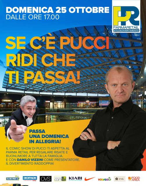 Pucci a Parma Retail domenica 25 ottobre locandina rid
