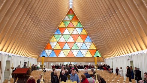 Ridcardboard cathedral desaster recovery shigeru ban people anderson