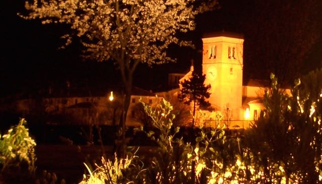 La Rocca di Sissa - vista notturna
