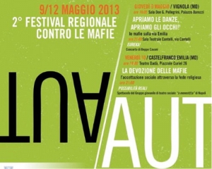 Mafia, torna Aut Aut. Festival regionale contro le mafie. 9 - 12 maggio