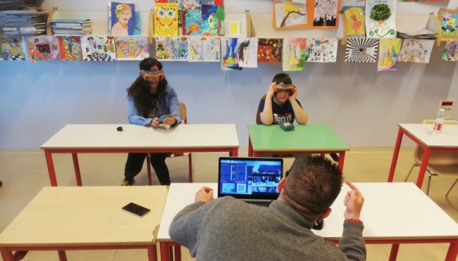 Occhiali per la realtà aumentata: sperimentazione didattica in una scuola di Mirandola