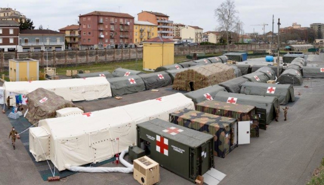 Chiude l&#039;ospedale da campo allestito dall&#039;Esercito