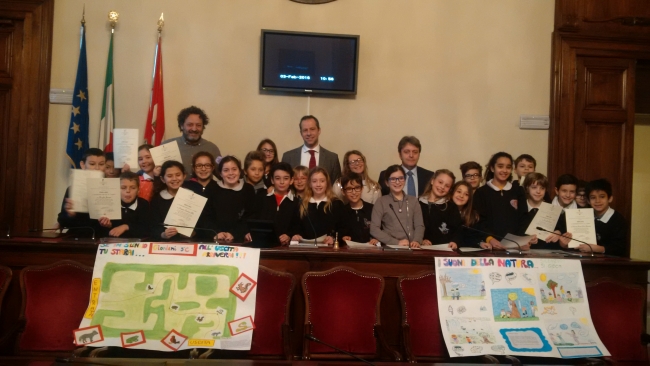 Piacenza - La Scuola in Comune, ospite la 5° C della primaria Giordani