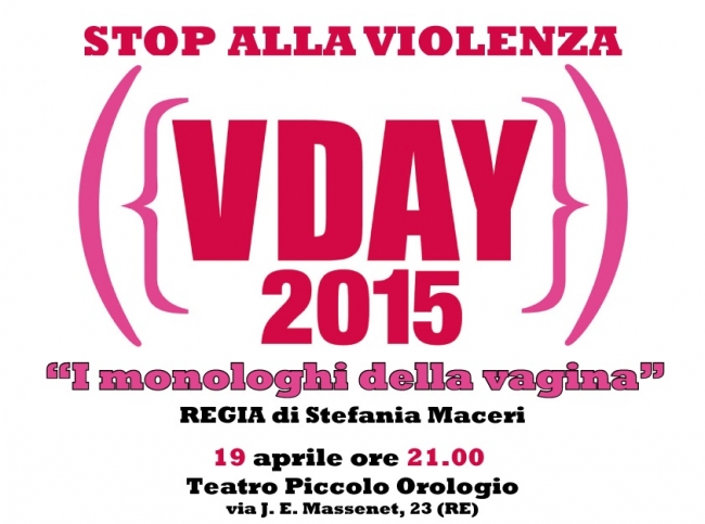 V-Day 2015: I “Monologhi della Vagina” in scena a Reggio Emilia