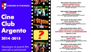 Piacenza - Al via la nuova edizione della rassegna &quot;Cinema d&#039;argento&quot;