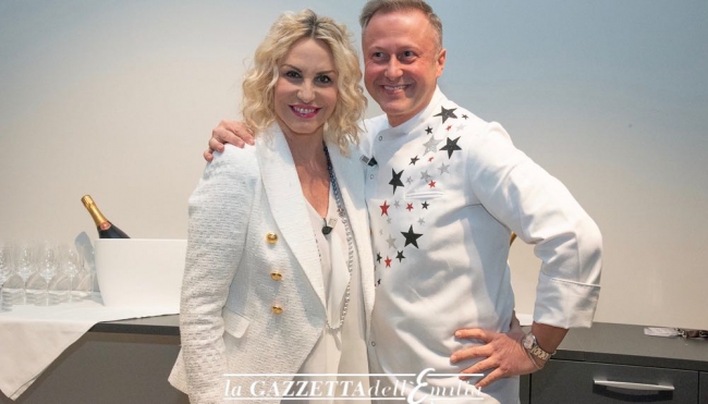 Antonella Clerici e lo Chef Daniele Persegani a Fidenza per inaugurare GUSTINCANTO