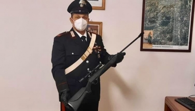 L’operazione dei Carabinieri di Traversetolo scattata all’alba ha consentito di rinvenire armi provento di furto.
