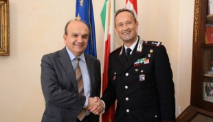 Il sindaco Paolo Dosi incontra il generale di divisione Adolfo Fischione