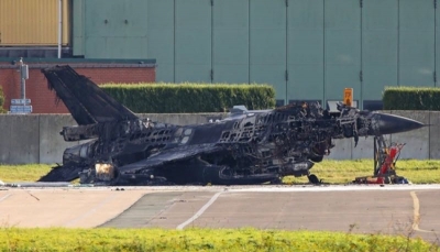 Belgio, incredibile incidente: &quot;abbattuto&quot; aereo militare a terra da un altro F16 a terra. Due feriti