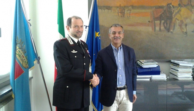 Trespidi incontra il neo - comandante del nucleo investigativo dei Carabinieri