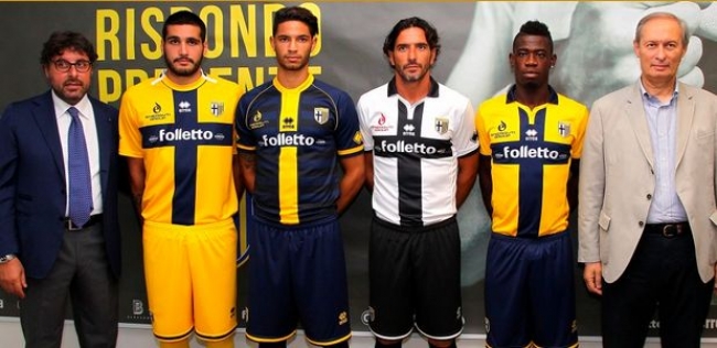 Parma Fc, presentate le maglie per la stagione 2014-15