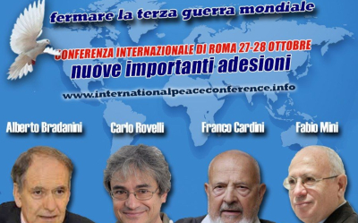 Roma, 27-28 ottobre Conferenza Internazionale per la Pace: dal fisico Rovelli ad Elena Basile