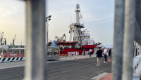 L'arrivo della nave coi Migranti a Livorno (Open Arms)