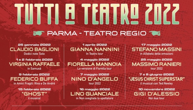 Tutti a Teatro 2022 VII edizione Parma, Teatro Regio