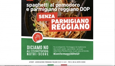 Il Parmigiano Reggiano fa squadra con gli altri formaggi Dop contro il Nutri-Score