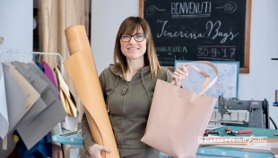 Cinzia Righi, ideatrice del brand Tenerina Bags