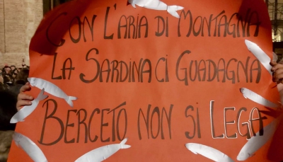 Le sardine a Parma e anche Berceto non si lega