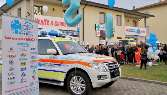 Inaugurata la nuova Ambulanza della Croce Azzurra di Traversetolo