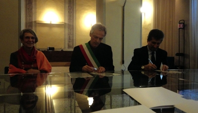 Correggio, firmato l&#039;accordo per il passaggio di Palazzo Contarelli in proprietà al Comune