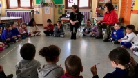 Il sindaco Patrizia Barbieri incontra i bambini della scuola dell'infanzia 