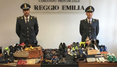 Reggio Emilia, La Guardia di Finanza ha sequestrato prodotti contraffatti