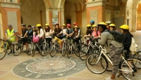 Guastalla, servizio di biciclette a noleggio inaugurato dagli alunni dell'Istituto Comprensivo Kennedy di Reggio Emilia
