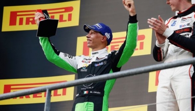 Mattia Drudi conquista il primo podio della stagione. Un Weekend chiaro-scuro per Dinamic Motorsport