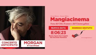 Mangiacinema: anticipato all&#039;8 giugno il concerto di Morgan
