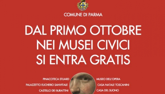Da oggi ingresso gratuito ai Musei Civici di Parma
