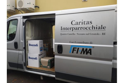 INAGRA srl dona tre tir di prodotti dolciari alla Caritas reggiana