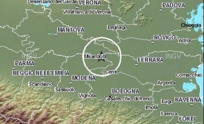 Modena - Scossa sismica nella Bassa