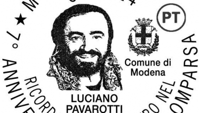 Modena - Speciale annullo filatelico ricordando il maestro Luciano Pavarotti