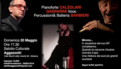Al Salotto Aggazzotti un concerto omaggio a Domenico Modugno
