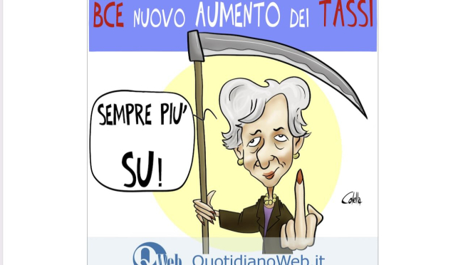 SatiQweb, la vignetta satirica della settimana ripropone le gesta di Christine Lagarde