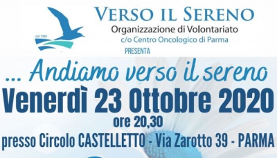 Cena benefica in favore di Verso il Sereno venerdì 23 ottobre al circolo Castelletto. Prenotazione richiesta