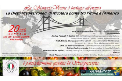 Convegno scientifico Dieta Mediterranea di riferimento di Nicotera