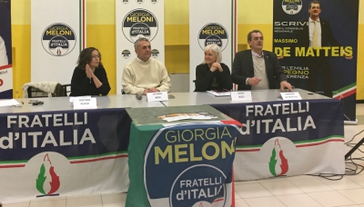 Oggi l&#039;atteso arrivo di Giorgia Meloni e nel frattempo Fratelli d&#039;Italia si è presentato a Sissa Trecasali.