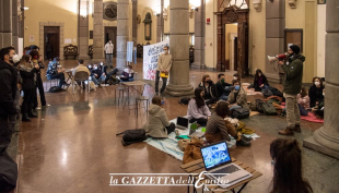 Proteste all&#039;Università di Parma febbraio 2022