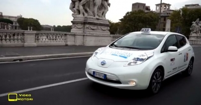 Nissan Leaf: i taxi ecologici alla volta di Roma
