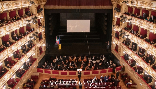 Teatro Regio foto presentazione PARMA 2020 con Presidente Mattarella - PH. repertorio - Francesca Bocchia